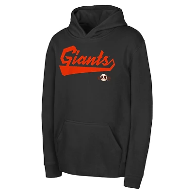 Youth Black San Francisco Giants Tailor Made Fleece Pullover Hoodie
