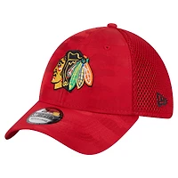 Men's New Era  Red Chicago Blackhawks Active Subtle Camo 39THIRTY Flex Hat