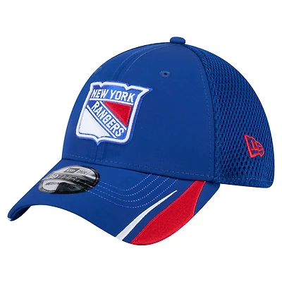 Men's New Era  Blue New York Rangers Linear Featherweight 39THIRTY Flex Hat