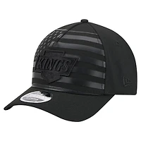Men's New Era  Black Los Angeles Kings Game Day Stealth Flag 9FORTY A-Frame Adjustable Hat