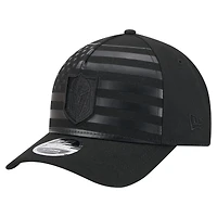 Men's New Era  Black Vegas Golden Knights Game Day Stealth Flag 9FORTY A-Frame Adjustable Hat