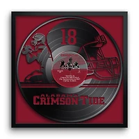Alabama Crimson Tide Framed 13" x 13" Vinyl Record Art Print