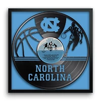 North Carolina Tar Heels Framed 13" x 13" Vinyl Record Art Print