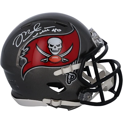 Mike Alstott Tampa Bay Buccaneers Autographed Riddell Speed Mini Helmet