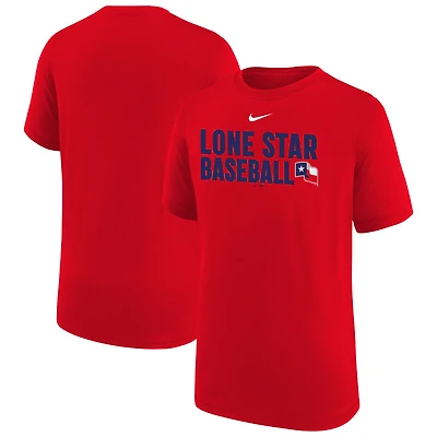 Youth Nike  Red Texas Rangers Performance Local Legend T-Shirt