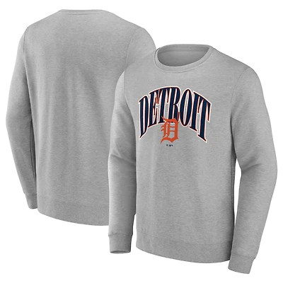 Men's Gray Detroit Tigers Arch Pullover Sweatshirt
