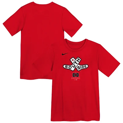 Preschool Nike  Red Chicago White Sox 2025 City Connect Logo T-Shirt