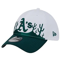 Men's New Era  Dark Green Athletics 2025 Spring Training Landscape 39THIRTY Flex Hat