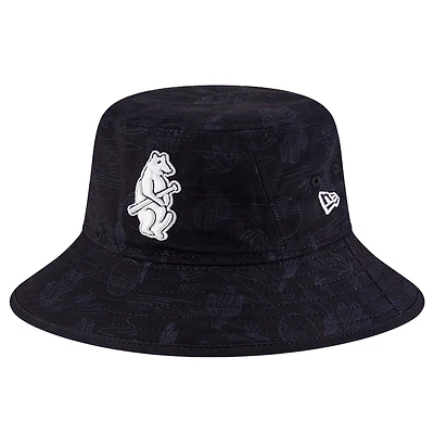 Youth New Era  Blue Chicago Cubs 2025 Spring Training All Over Print Bucket Hat