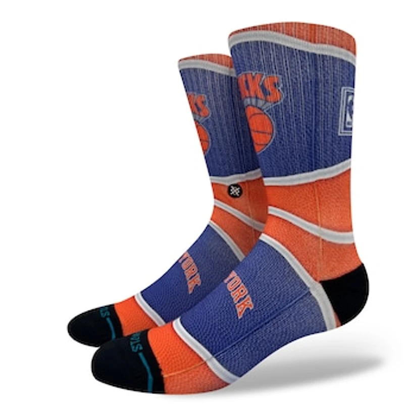 Unisex Stance  Orange New York Knicks Mini Ball Hardwood Classics Crew Socks