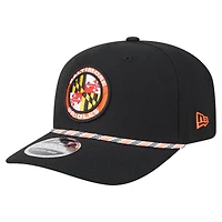 Men's New Era Black Baltimore Orioles Multi-Rope 9SEVENTY Stretch-Snap Hat