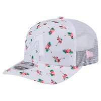 Men's New Era  White Arizona Diamondbacks Flamingo Mesh Back 9SEVENTY Stretch-Snap Hat