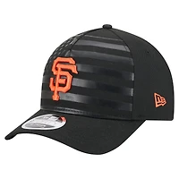 Men's New Era Black San Francisco Giants American Flag 9FORTY M-Crown A-Frame Adjustable Hat