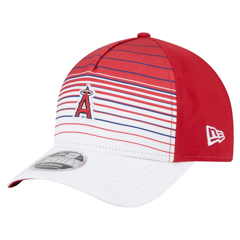 Men's New Era  Red Los Angeles Angels Gradient 9FORTY M-Crown Adjustable Hat