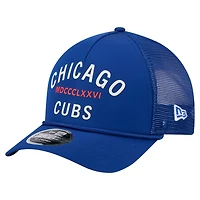 Men's New Era  Royal Chicago Cubs Minimalist 9FORTY A-Frame Adjustable Hat