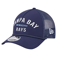 Men's New Era  Navy Tampa Bay Rays Minimalist 9FORTY A-Frame Adjustable Hat