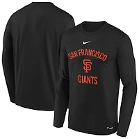 Youth Nike Black San Francisco Giants Authentic Collection Legend Performance Long Sleeve T-Shirt