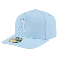 Men's New Era  Light Blue Los Angeles Angels Color Pack A-Frame 59FIFTY Fitted Hat