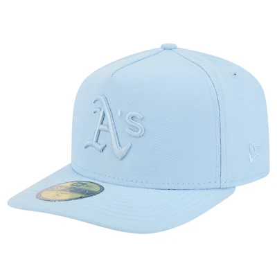 Men's New Era Light Blue Athletics Color Pack A-Frame 59FIFTY Fitted Hat