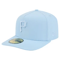 Men's New Era  Light Blue Pittsburgh Pirates Color Pack A-Frame 59FIFTY Fitted Hat