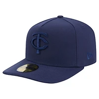 Men's New Era Navy Minnesota Twins Color Pack A-Frame 59FIFTY Fitted Hat