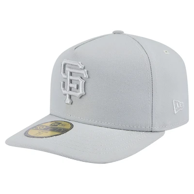 Men's New Era Gray San Francisco Giants Colorpack A-Frame 59FIFTY Fitted Hat