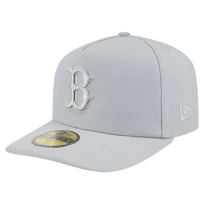 Men's New Era  Gray Boston Red Sox Colorpack A-Frame 59FIFTY Fitted Hat