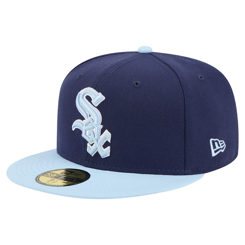Men's New Era Navy/Light Blue Chicago White Sox Color Pack 2-Tone 59FIFTY Fitted Hat