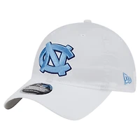 Men's New Era White North Carolina Tar Heels Active Ripstop 9TWENTY Adjustable Hat