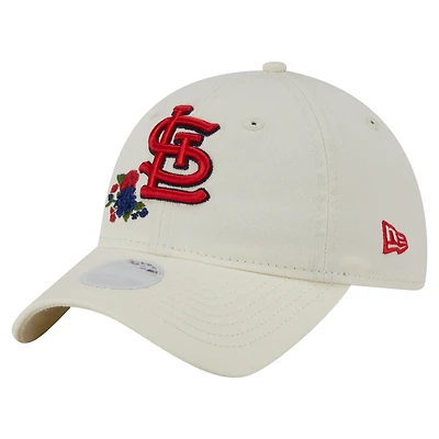 Women's New Era Cream St. Louis Cardinals Floral 9TWENTY Adjustable Hat