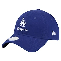 Women's New Era  Royal Los Angeles Dodgers Preppy Team 9TWENTY Adjustable Hat