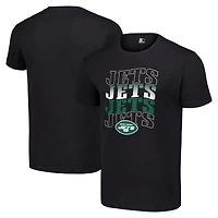 Men's Starter Black New York Jets Four Name T-Shirt