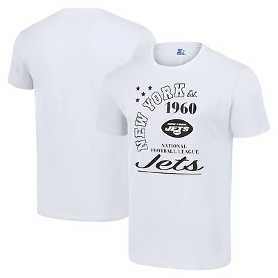 Men's Starter White New York Jets Arch City T-Shirt