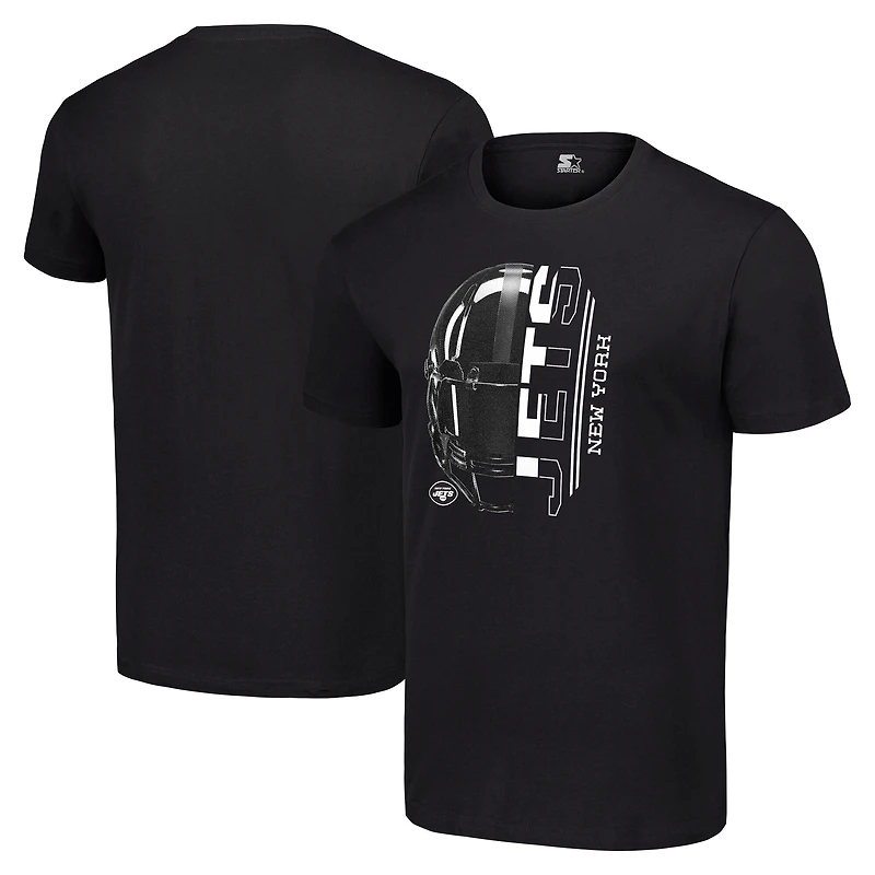 Men's Starter Black New York Jets T-Shirt