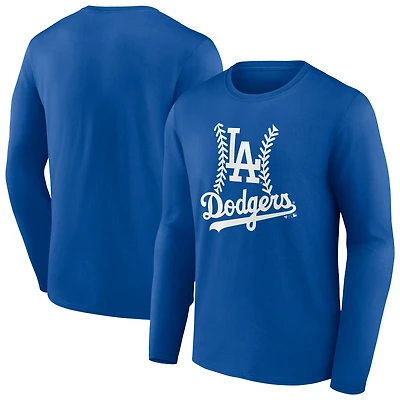 Men's Royal Los Angeles Dodgers Fastball Long Sleeve T-Shirt