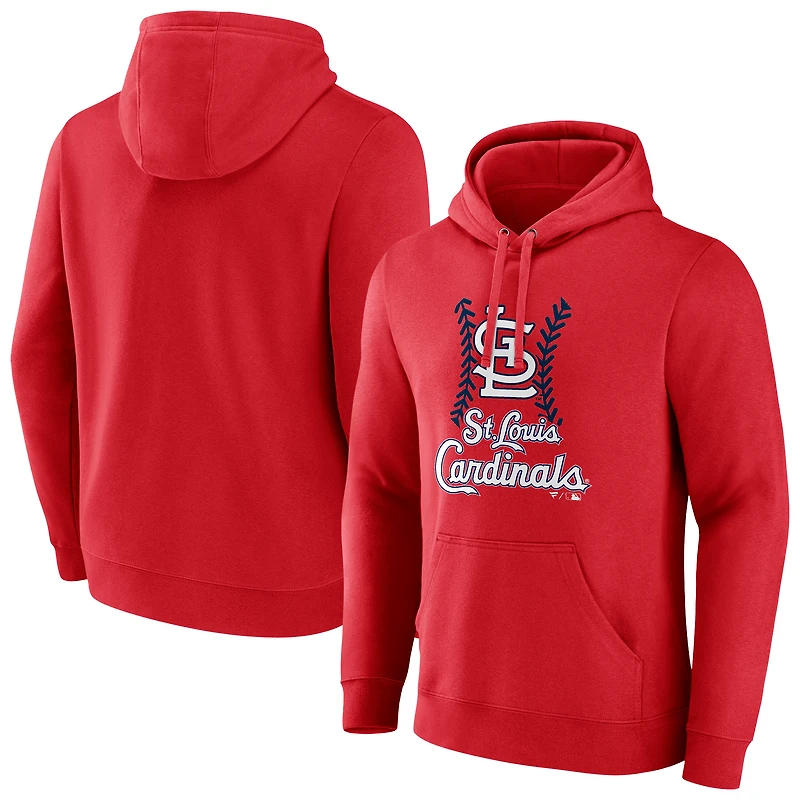 Men's Red St. Louis Cardinals Fastball Pullover Hoodie