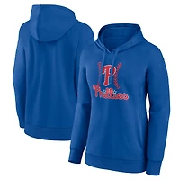 Women's Royal Philadelphia Phillies Fastball Pullover Hoodie