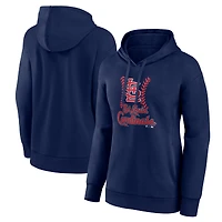 Women's Navy St. Louis Cardinals Fastball Pullover Hoodie