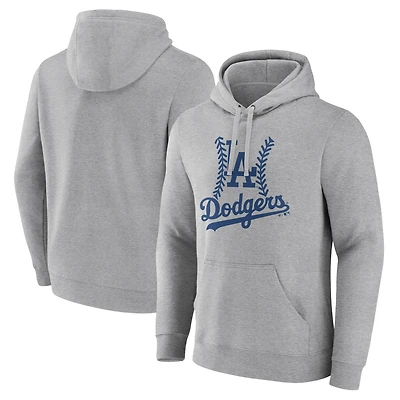 Men's Gray Los Angeles Dodgers Fastball Pullover Hoodie
