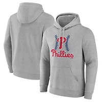 Men's Gray Philadelphia Phillies Fastball Pullover Hoodie
