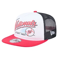 Youth New Era  White Washington Nationals Retro 9FIFTY Snapback Hat