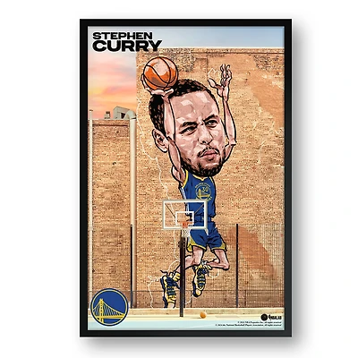 Stephen Curry Golden State Warriors Framed 14" x 20" Player Caricature Art
