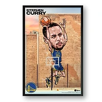 Stephen Curry Golden State Warriors Framed 27" x 39" Player Caricature Art