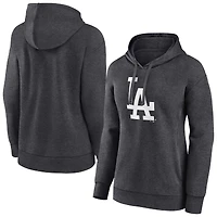 Women's Charcoal Los Angeles Dodgers Monochrome Pullover Hoodie