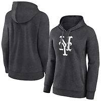 Women's Charcoal New York Mets Monochrome Pullover Hoodie