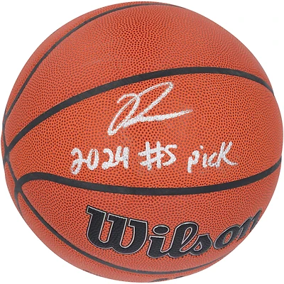 Ron Holland Detroit Pistons Autographed Wilson Authentic Series Indoor/Outdoor Basketball with "2024 #5 Pick" Inscription