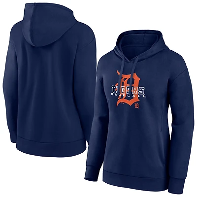 Women's Navy Detroit Tigers Stellar Pullover Hoodie