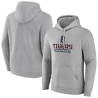 Men's Gray Detroit Tigers Evanston Stencil Pullover Hoodie