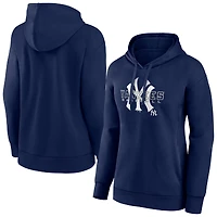 Women's Navy New York Yankees Stellar Pullover Hoodie