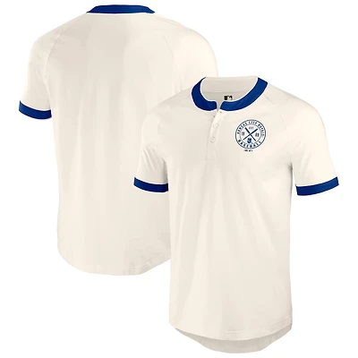 Men's Darius Rucker Collection by Fanatics White Kansas City Royals Henley Raglan T-Shirt